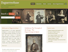 Tablet Screenshot of daguerreobase.org